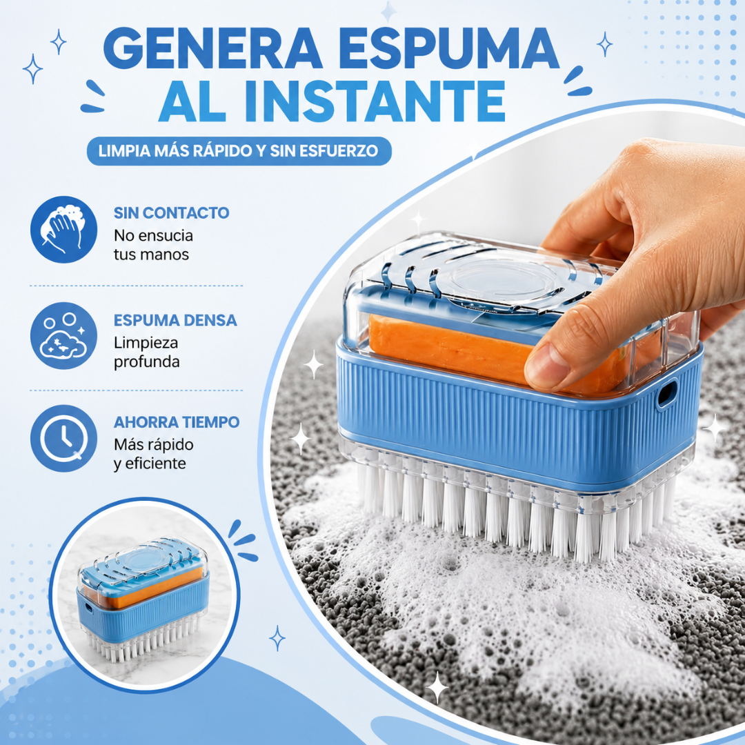 Cleaning Brush with Soap Dispenser